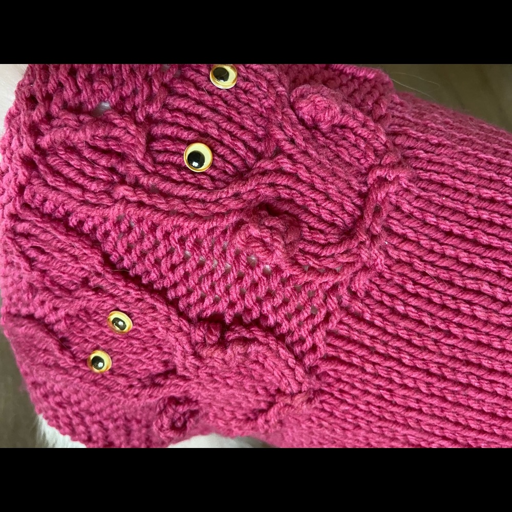 Hand crocheted dog sweater - Medium size